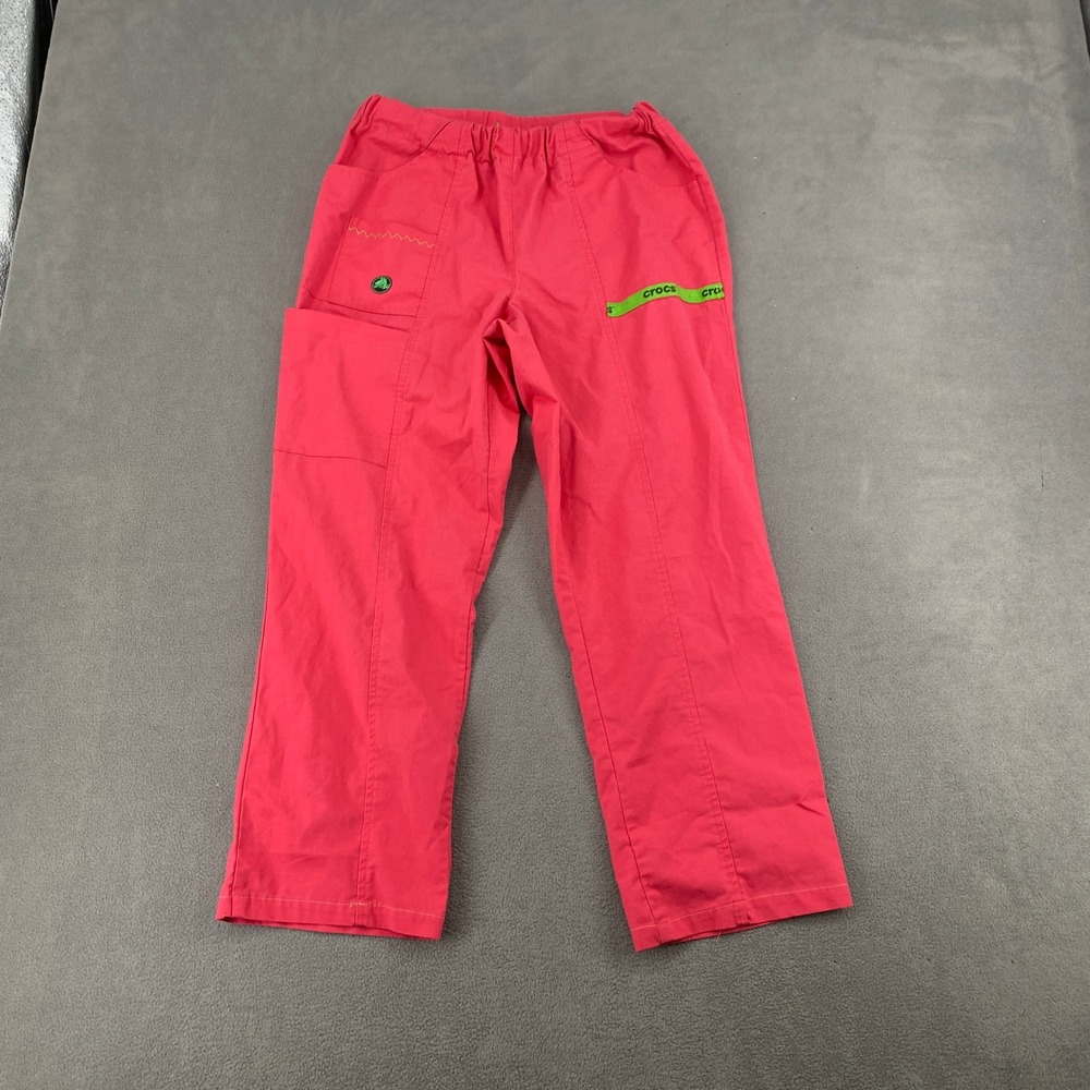 Crocs Medical Apparel Scrub Pants Pink XS CPW0203R Cargo Pocket Stretch